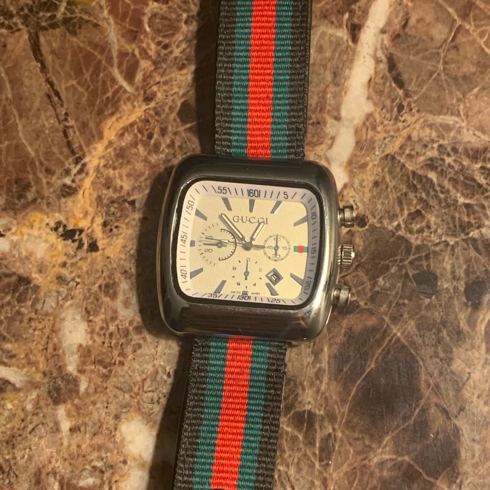 Gucci Watch Black Red Green